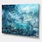Designart - Wild Blue Ocean Waves V - Nautical & Coastal Canvas Wall Art Print